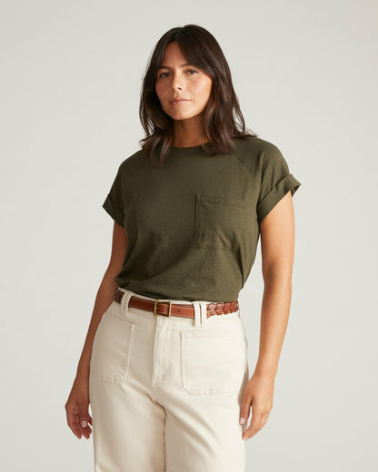 Light-As-Air Boy Tee - Nori | Universal Standard