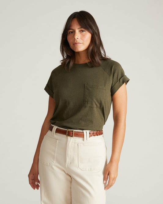 Light-As-Air Boy Tee - Nori | Universal Standard