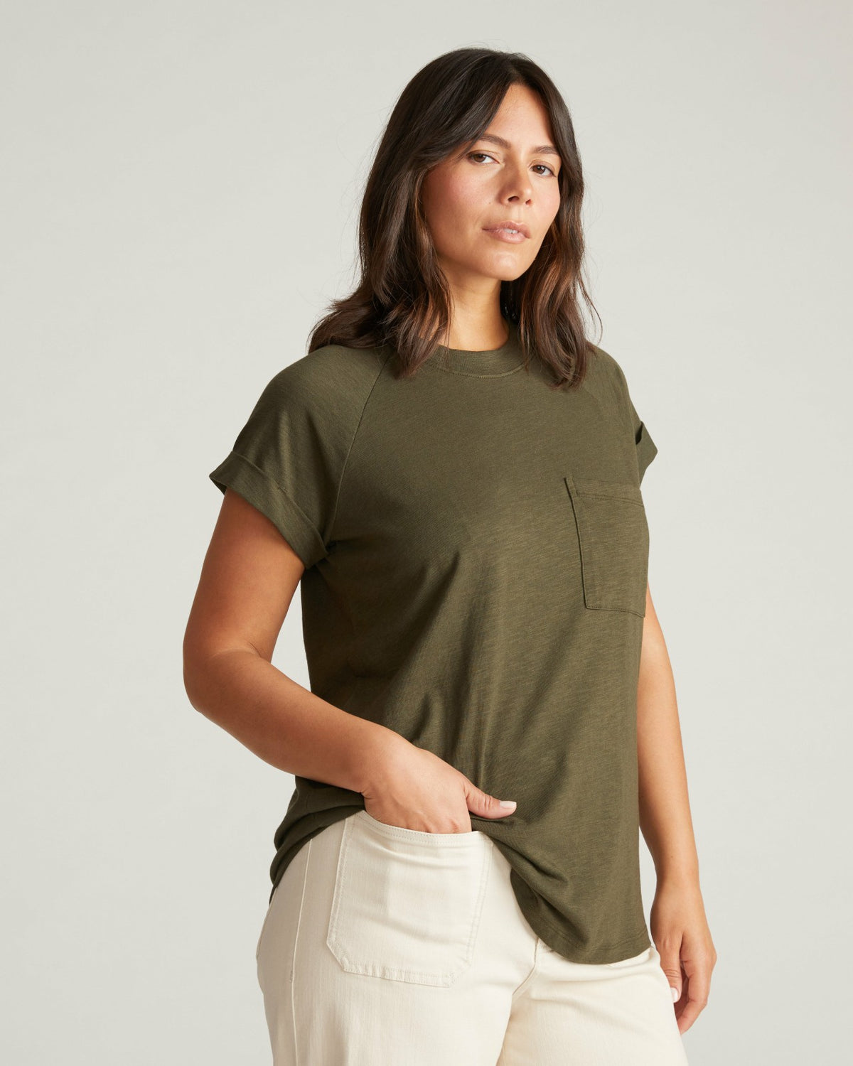 Light-As-Air Boy Tee - Nori | Universal Standard