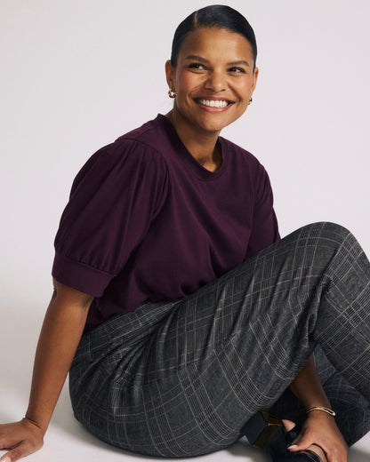 Pouf Sleeve Tee - Acai | Universal Standard