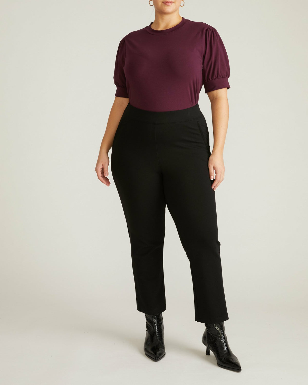 Pouf Sleeve Tee - Acai | Universal Standard