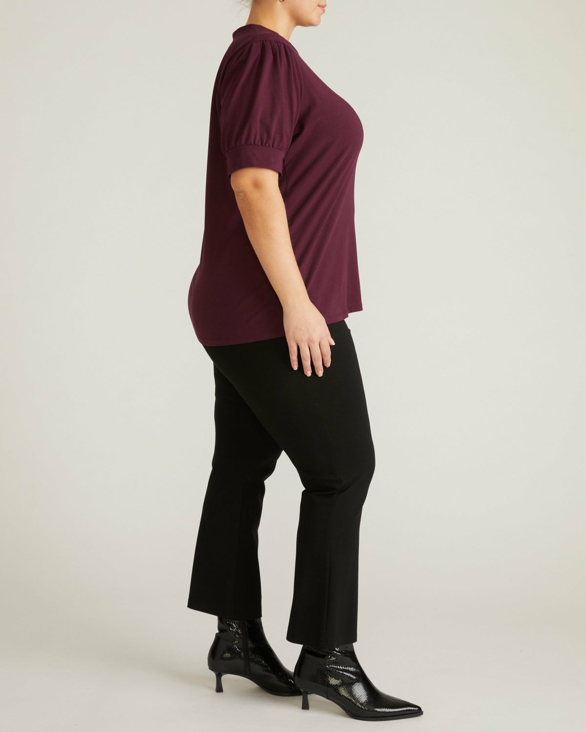 Pouf Sleeve Tee - Acai | Universal Standard