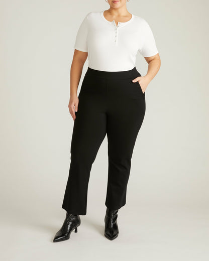 Henley Short Sleeve Ribbed Tee - White | Universal Standard
