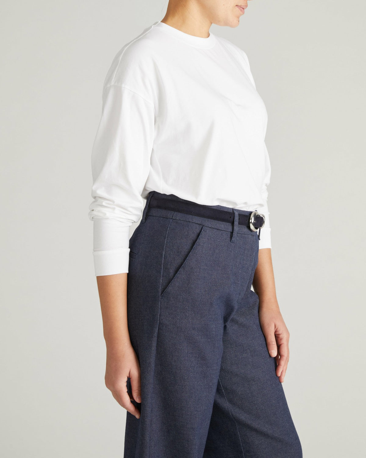 Long Sleeve Relaxed Tee - White | Universal Standard