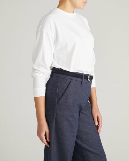 Long Sleeve Relaxed Tee - White | Universal Standard