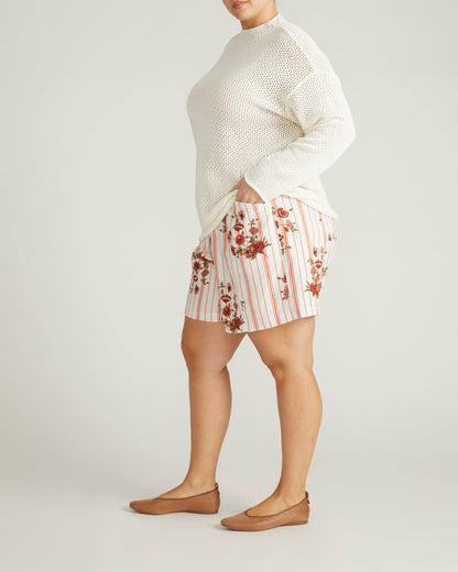Positano Pointelle Mock Neck Sweater - White | Universal Standard