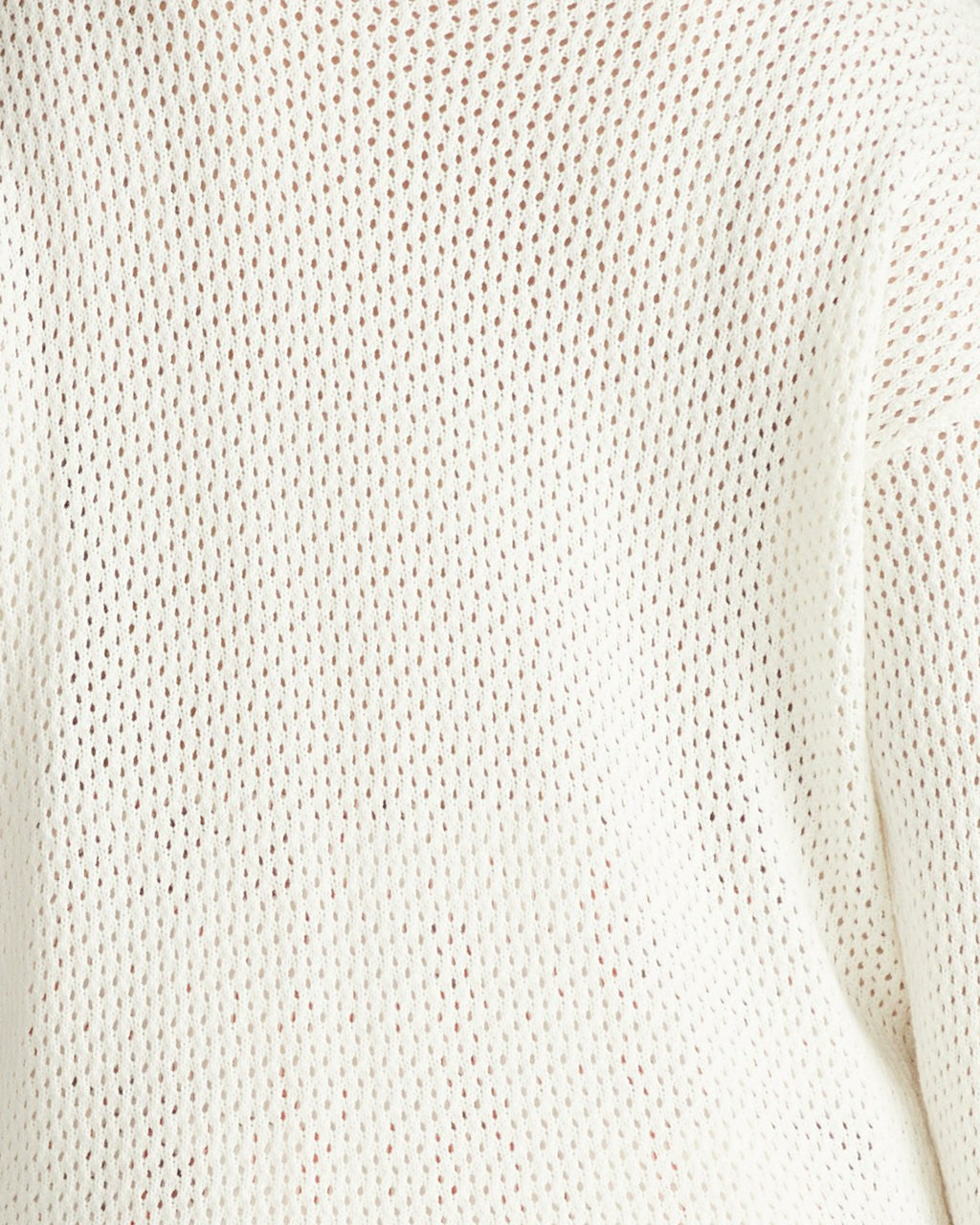 Positano Pointelle Mock Neck Sweater - White | Universal Standard