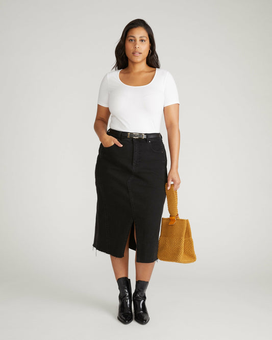 Scoop Neck Tee - White | Universal Standard