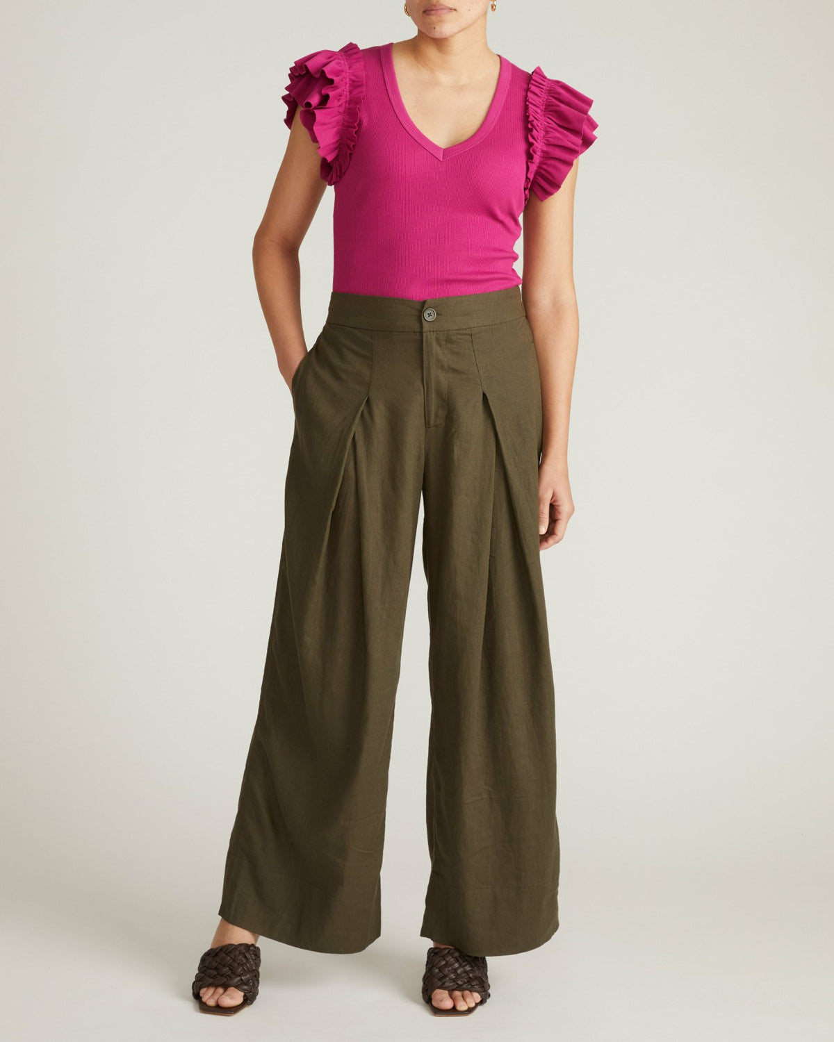 Magnolia Ribbed Top - Hyper Pink | Universal Standard