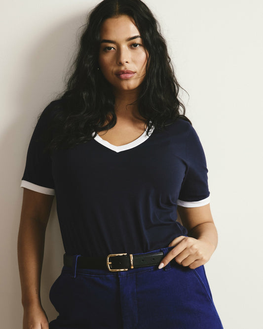 V Rex - Navy/White Trim | Universal Standard