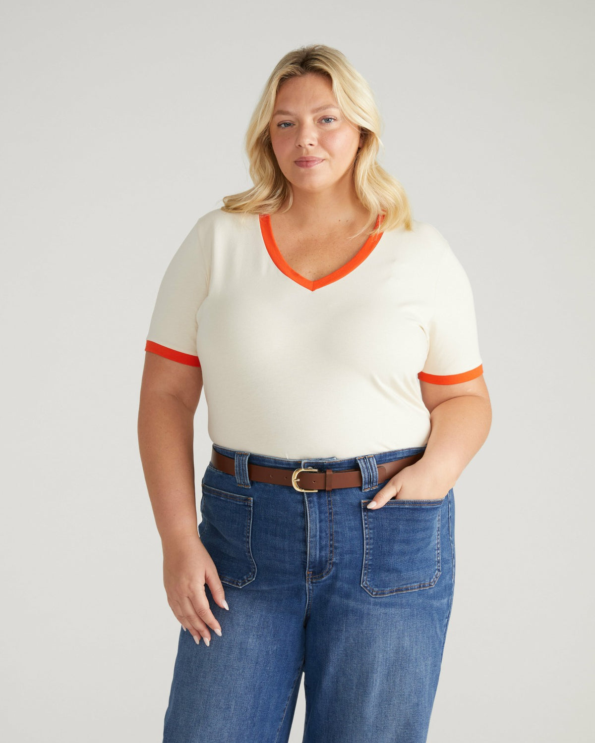V Rex - Chamomile/Poppy Trim | Universal Standard
