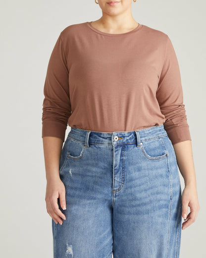 Long Sleeve Tee Rex - Allspice | Universal Standard