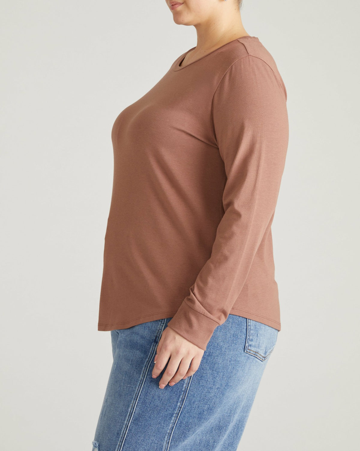 Long Sleeve Tee Rex - Allspice | Universal Standard