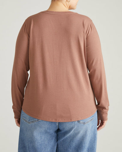 Long Sleeve Tee Rex - Allspice | Universal Standard