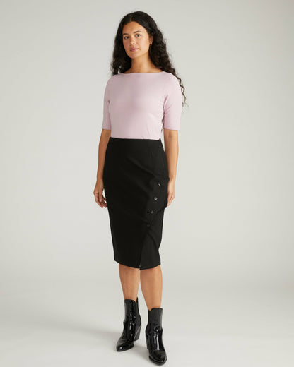 Bella Boatneck Tee - Pale Mauve | Universal Standard