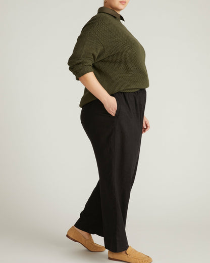 Positano Pointelle Mock Neck Sweater - Camo | Universal Standard