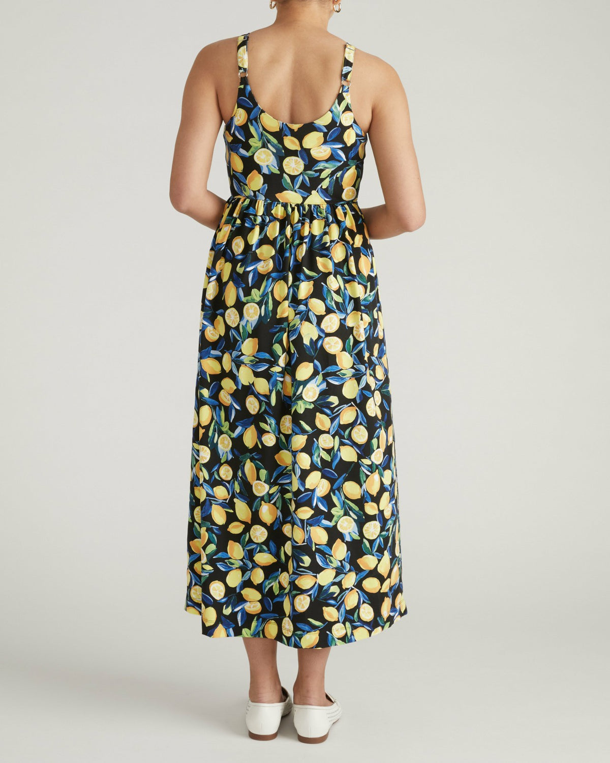 Cayo Cami Dress - Black Limoncello Print | Universal Standard